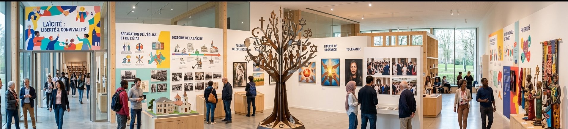 Exposition sur la laïcité – une journée riche en échanges
